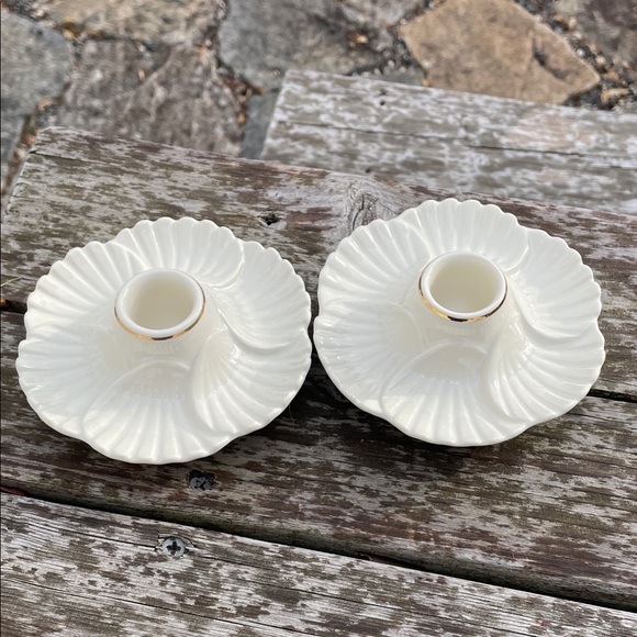 Lenox Other - Lenox Cream and Gold Candle Holders